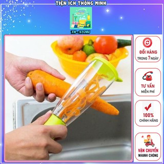 Dao nạo vỏ thông minh. Dụng cụ gọt vỏ trái cây, hoa quả có ống đựng vỏ tiện lợi - TT1178
