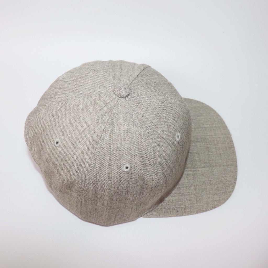 Nón NHS Snapback Full Xám Cho Nam Trơn005