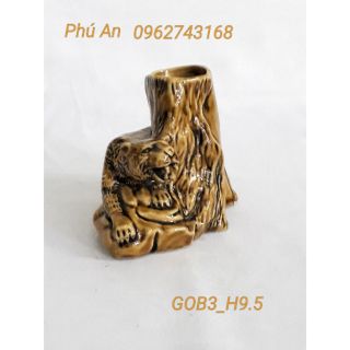 Hổ ống bút_ gốm sứ bát tràng