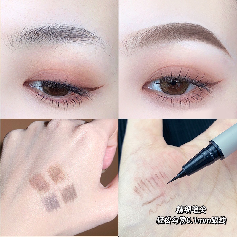 Bút Kẻ Mắt / Lông Mày Dạng Lỏng Chống Nước Lâu Phai 4 Màu Sắc Lựa Chọn