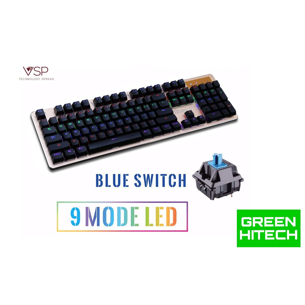 Bàn Phím Cơ Bosston MK916 Blue Switch - Gaming Keyboard