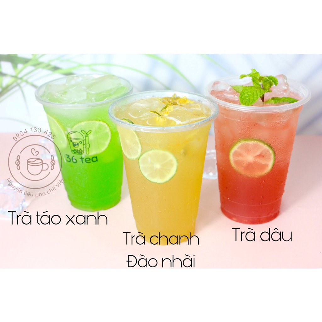 Siro Dâu tây Boduo pha trà hoa quả-trà sữa can 2L hàng chính hãng