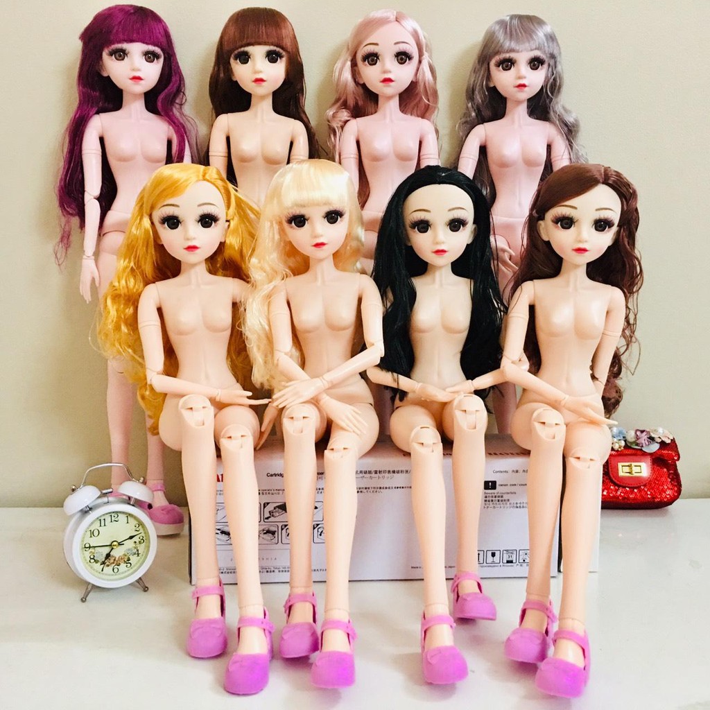 Búp Bê BJD Mắt Ngọc Cao 60 Cm 18 Khớp Mắt Ngọc - Bộ Thể Thao Hồng Đáng Yêu