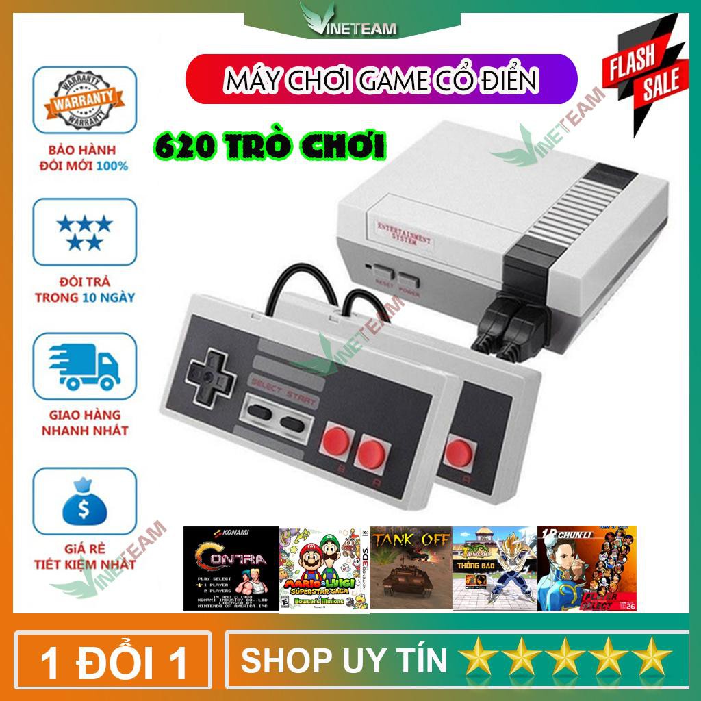 Máy Chơi Game Cổ Điển NES 2 Classic 620 4 NÚT Trò Chơi Cổng AV -DC3512