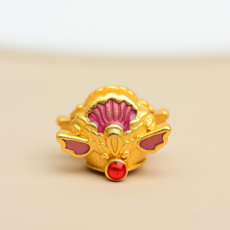 Hạt Xỏ Vòng Tay Chuỗi Hạt Bằng Đồng Nguyên Chất Màu Vàng / Xanh Dương Chống Oxy Hóa Chống Trượt Màu Sắc Mạnh Mẽ