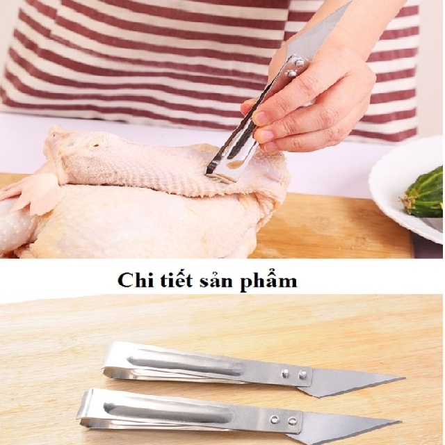 Nhíp Nhổ Lông Gà Vịt Đa Năng chất liệu bằng inox không gỉ xử lý lông gà vịt siêu tiện lợi-NLGV