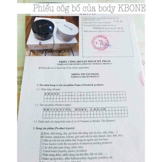 Kem body Ngày và Đêm KBONE