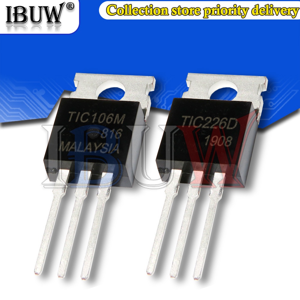 Set 10 Linh Kiện Bán Dẫn Chuyên Dụng TIC106M TIC226D TIC226 TIC106 TO220 TO-220