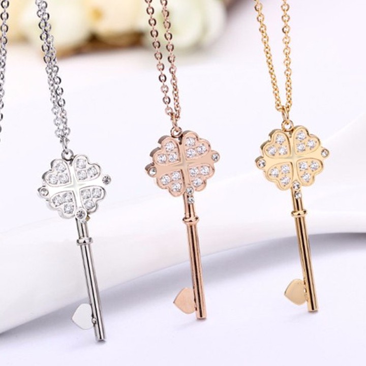 DÂY CHUYỀN TITAN CAO CẤP HÌNH CHÌA KHÓA TN016 - siêu đẹp, bền màu, chuẩn thời trang