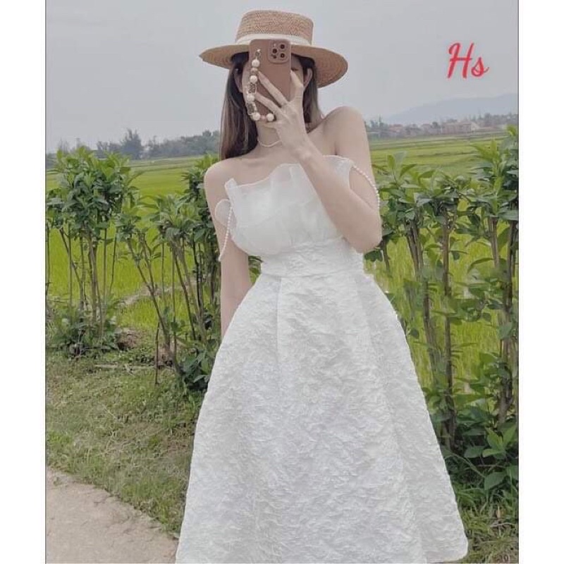 Váy dây ngọc dáng dài HS6