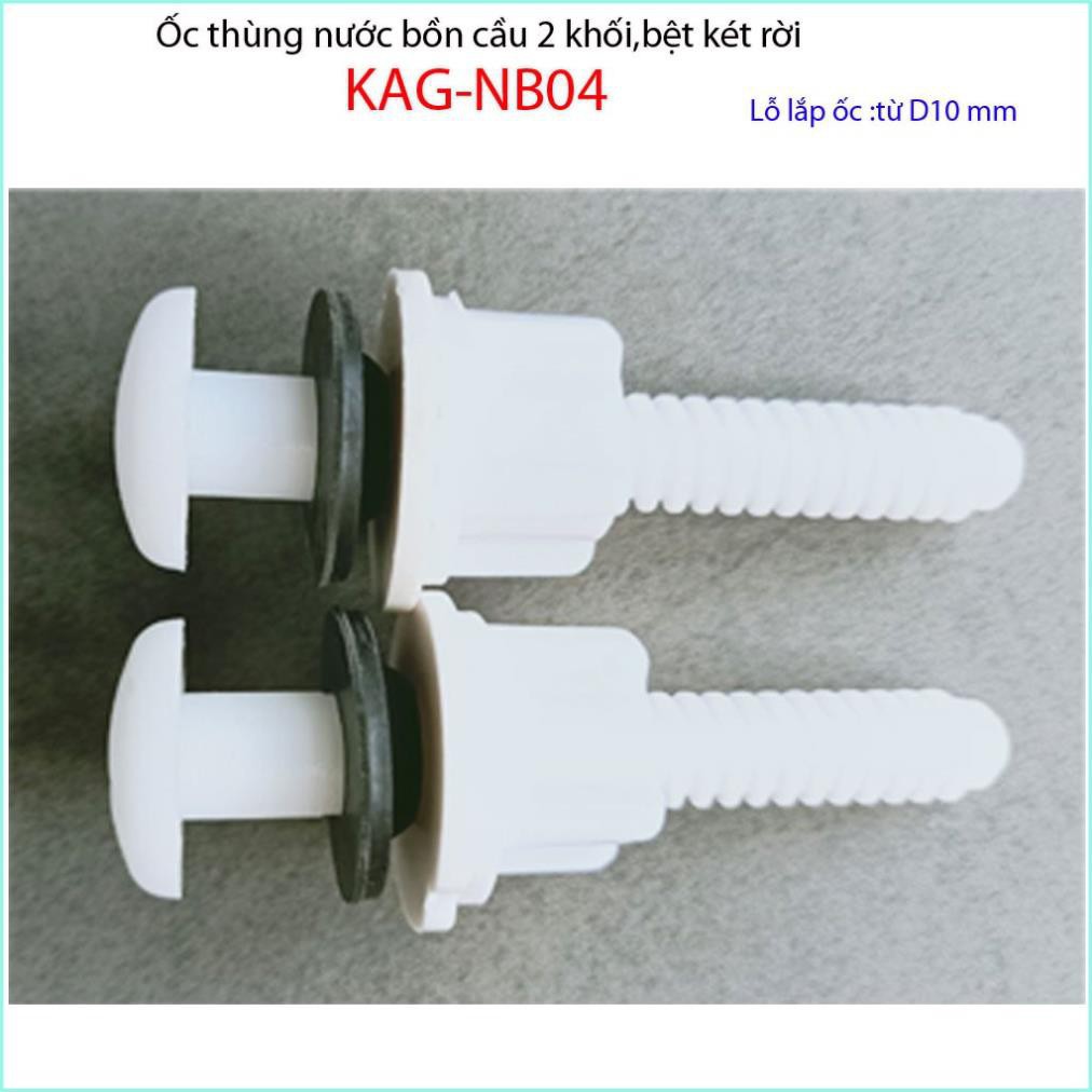bộ 2 ốc lắp két nước bệt vệ sinh