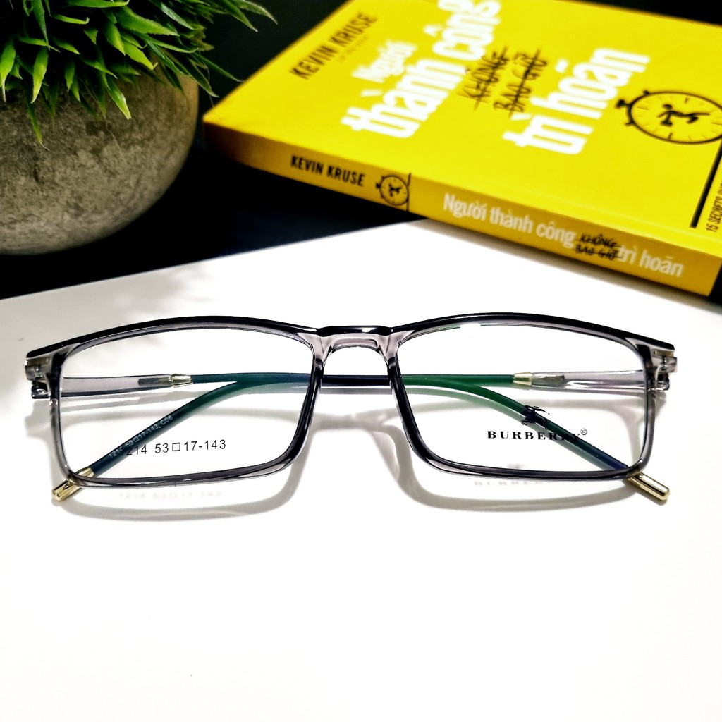 Gọng kính kim loại bọc nhựa Glasses Garden dáng chữ nhật nhỏ 1214 - Có lắp mắt cận theo yêu cầu | BigBuy360 - bigbuy360.vn