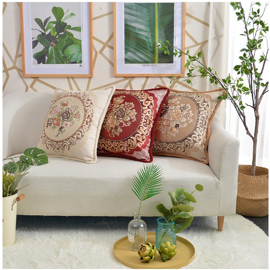 Gối tựa lưng sofa- gối tựa tây âu- gối tựa lưng kèm vỏ và ruột  làm bằng chất liệu Bông gòn trắng tránh xẹp lún