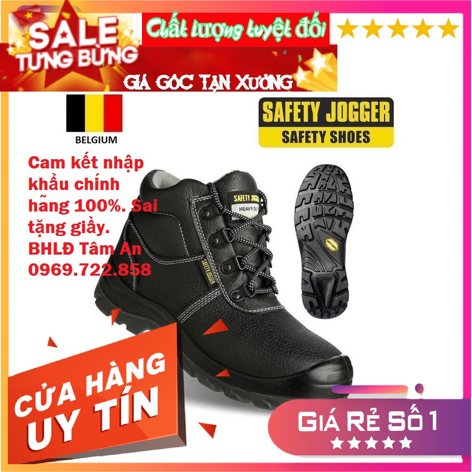 GIẦY BẢO HỘ LAO ĐỘNG SAFETY JOGGER BESTBOY CÁCH ĐIỆN, CHỐNG ĐINH, CHỐNG TRƠN TRƯỢT, CHỐNG DẦU, CHỐNG VA ĐẬP.