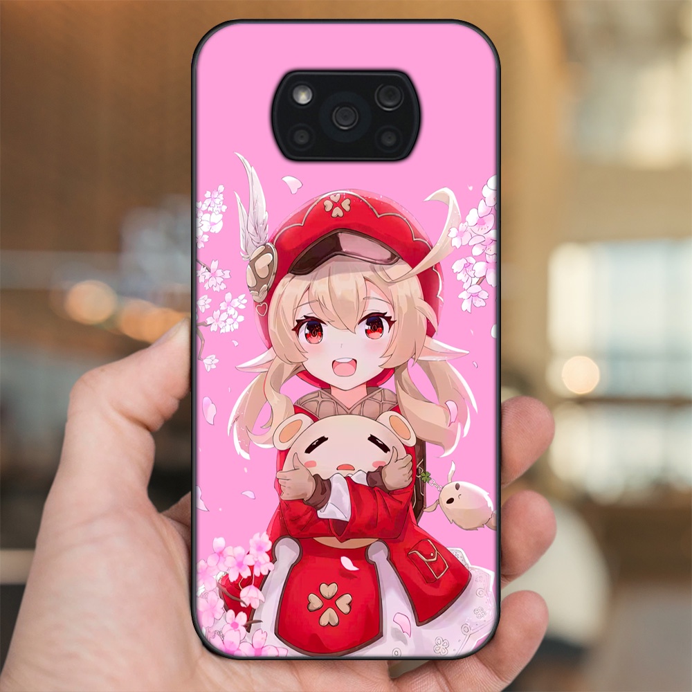 Ốp lưng Xiaomi Poco X3, Poco X3 Pro, Poco X3 NFC viền đen in hình Klee Genshin Impact