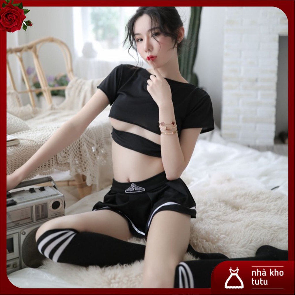 Set váy ngủ cosplay P.O.L.I.C.E / không kèm vớ L044