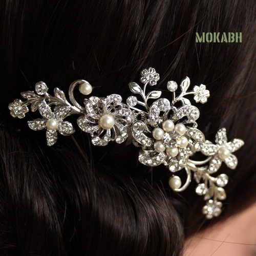 Trâm Cài Tóc Hình Hoa Đính Ngọc Trai Nhân Tạo Thời Trang