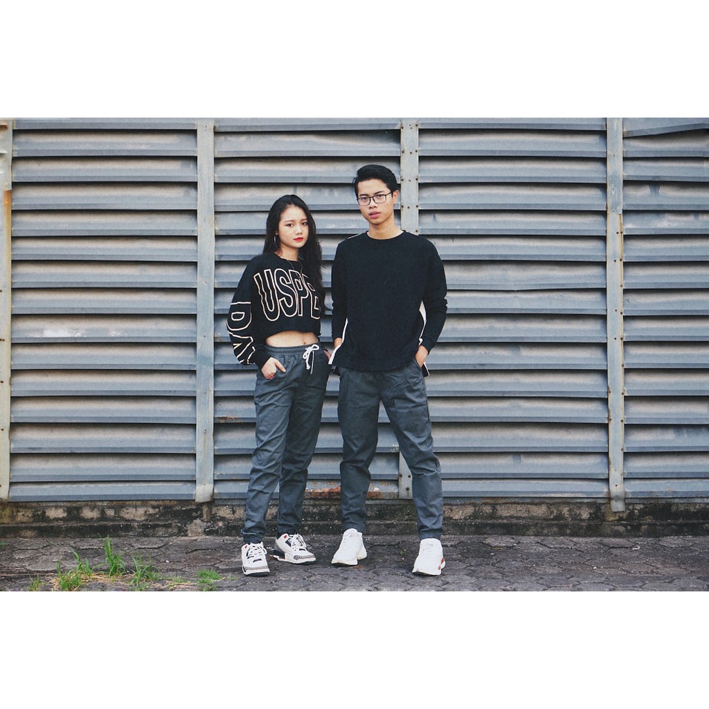 Quần jogger nam nữ rằn ri kaki co dãn ống chun | BigBuy360 - bigbuy360.vn