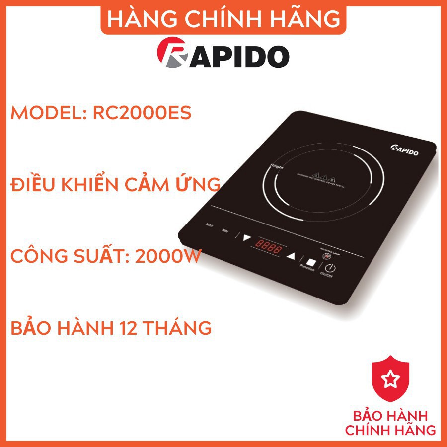 ✔️ Bếp hồng ngoại đơn, bếp ăn lẩu 2000W RC2000ES n