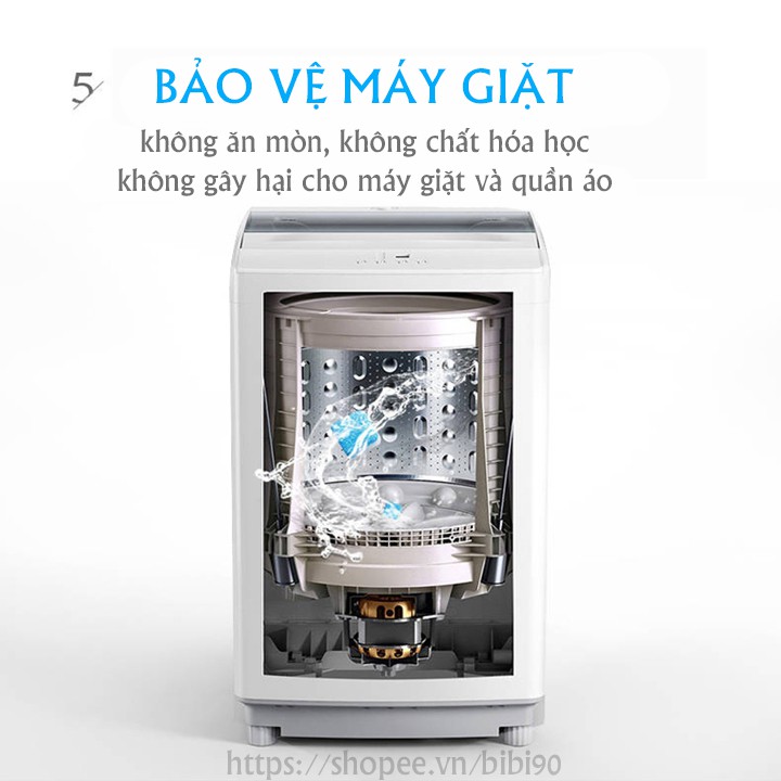 [Hộp 12 Viên] Viên Tẩy Vệ Sinh Lồng Máy Giặt, Diệt khuẩn và Tẩy chất cặn Lồng Máy Giặt Hiệu Quả