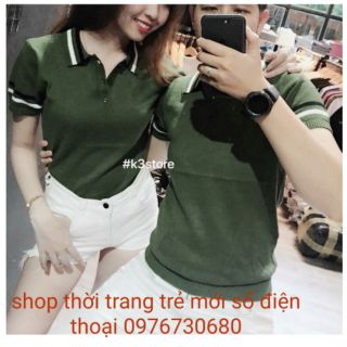 Áo thun cặp cổ trụ size