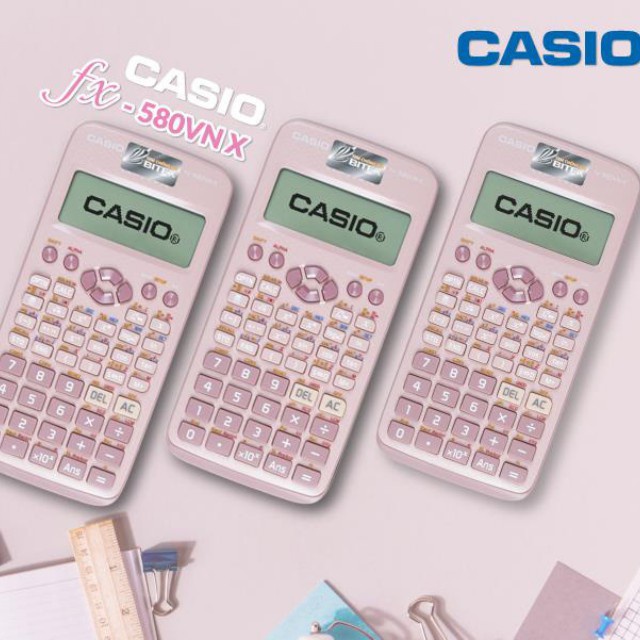 Máy tính Casio FX-580VNX - Chuyên dùng cho cấp 2 &amp; cấp 3, cầm tay, nhỏ gọn, cho phép mang vào phòng thi