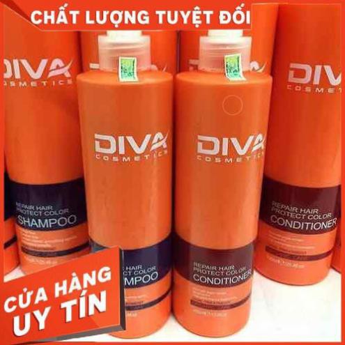 CẶP DẦU GỘI DIVA CAM PHỤC HỒI VÀ GIỮ MÀU ORGANIC