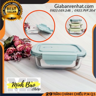 HỘP THUỶ TINH đựng thực phẩm 410ml - Thố Đựng Thức Ăn Thuỷ Tinh.