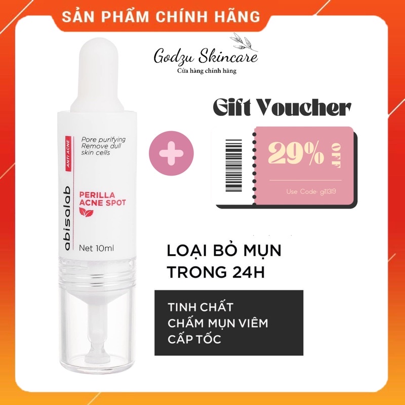 Perilla Acne Spot 10ml - Tinh chất giảm viêm, giảm mụn tức thì