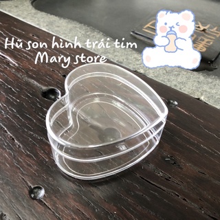 Hũ son hình trái tim_hủ đựng mỹ phẩm hình trái tim