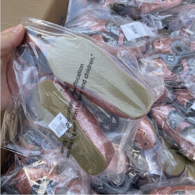 Giày bệt inexteso nhũ hồng xuất dư xịn cho bé gái