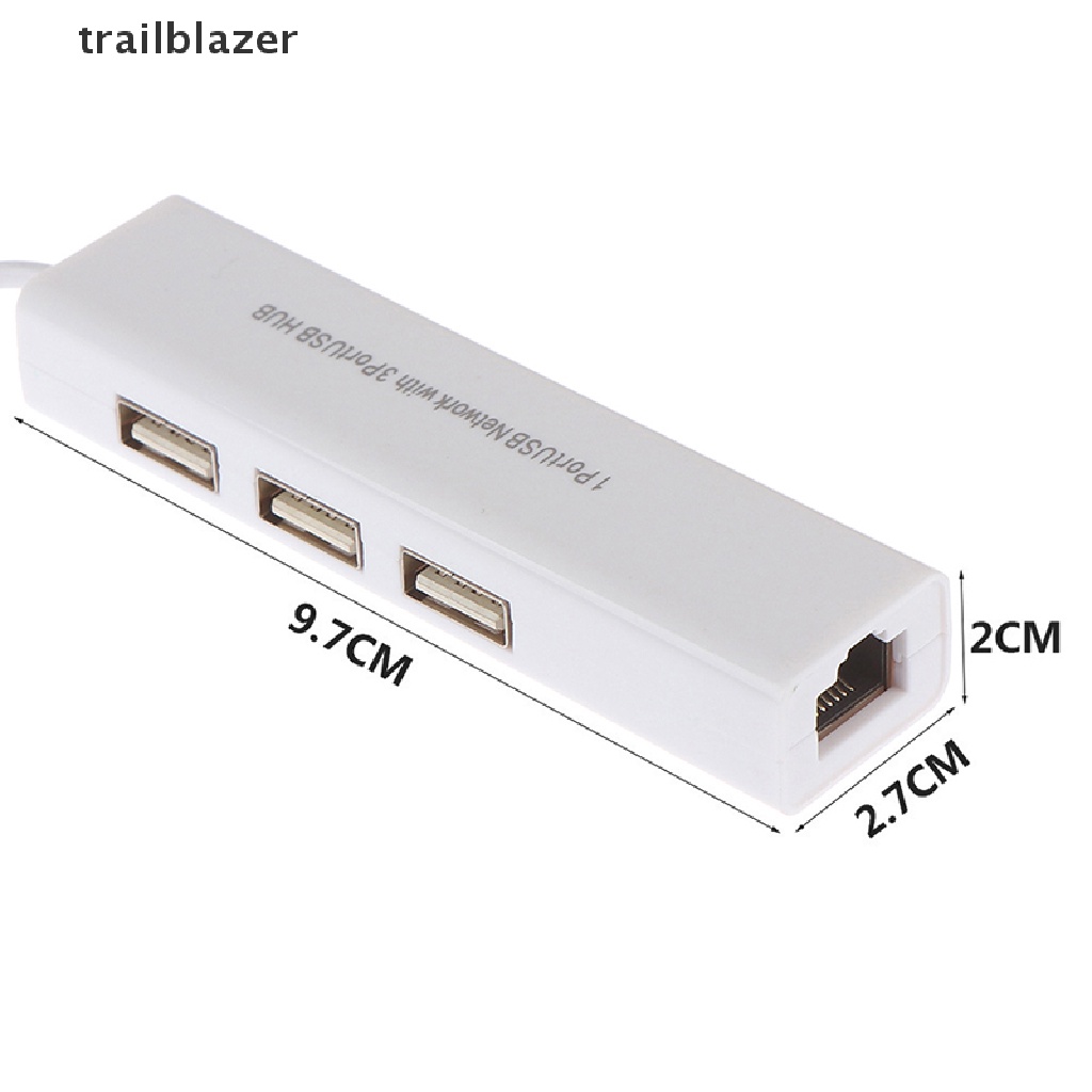Hub Chia 3 Cổng usb 2.0 RJ45 Lan card Chuyển Đổi usb Sang ethernet