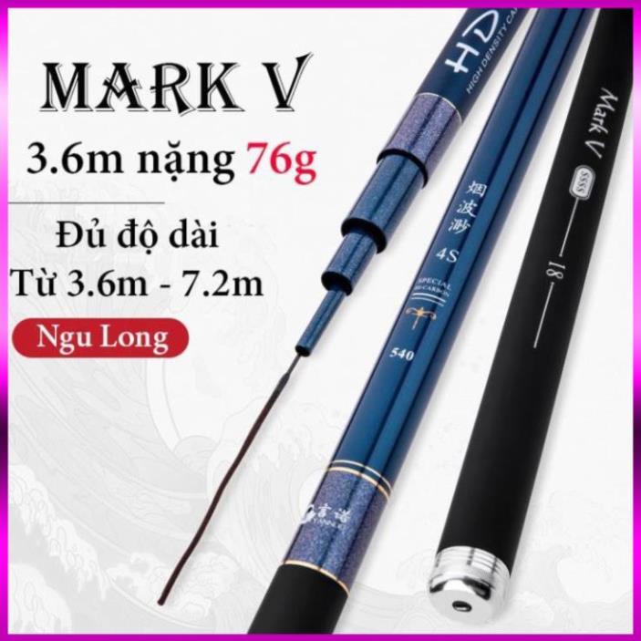 ⭐  Cần câu tay carbon 6H mark V