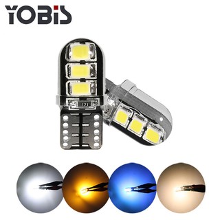 1 bóng đèn led t10 w5w 6smd 2835 cho xe hơi