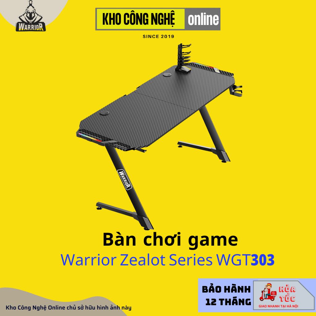 Bàn chơi game WARRIOR Zealot Series WGT303 (Hàng chính hãng)