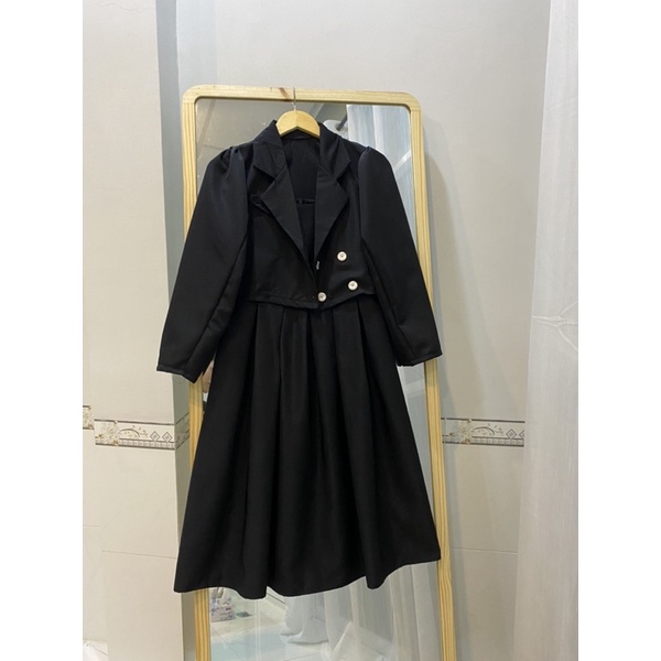 Set áo vest mix váy hai dây( có ảnh thật) SJ008 | BigBuy360 - bigbuy360.vn