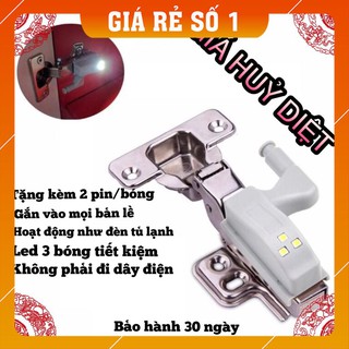 5 Đèn Led gắn bản lề tủ . Tặng kèm 10 viên pin trị giá 50K Hoàn tiền nếu không hiệu quả