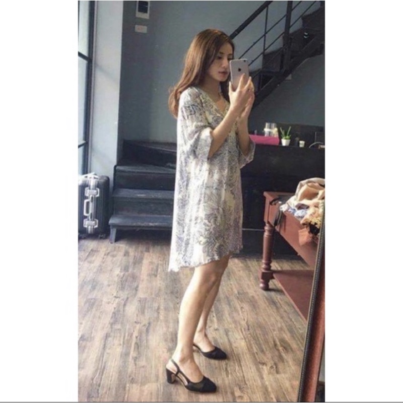 Váy suông hoạ tiết - Freesize [PASS]
