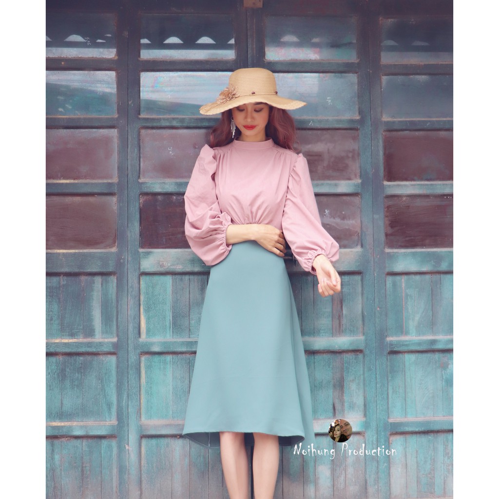 Đầm váy vintage ulzzang công chúa tiểu thư bánh bèo Bohemian boho dáng xòe dài quá gối công sở đi biển đẹp rẻ bigsize