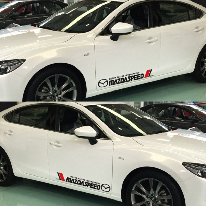 Tem dán cửa xe ô tô Mazda