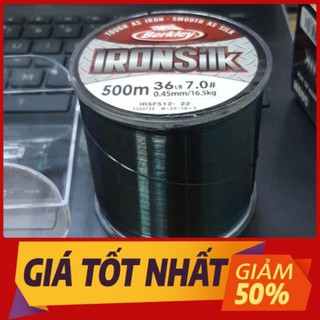 [ XẢ HÀNG ] dây câu cá 500m berkley ironsilk 500m