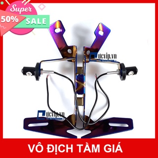 HCM- 01403 Pat Gắn Bảng Số Titan Kèm Đèn Xi Nhan Exciter 150