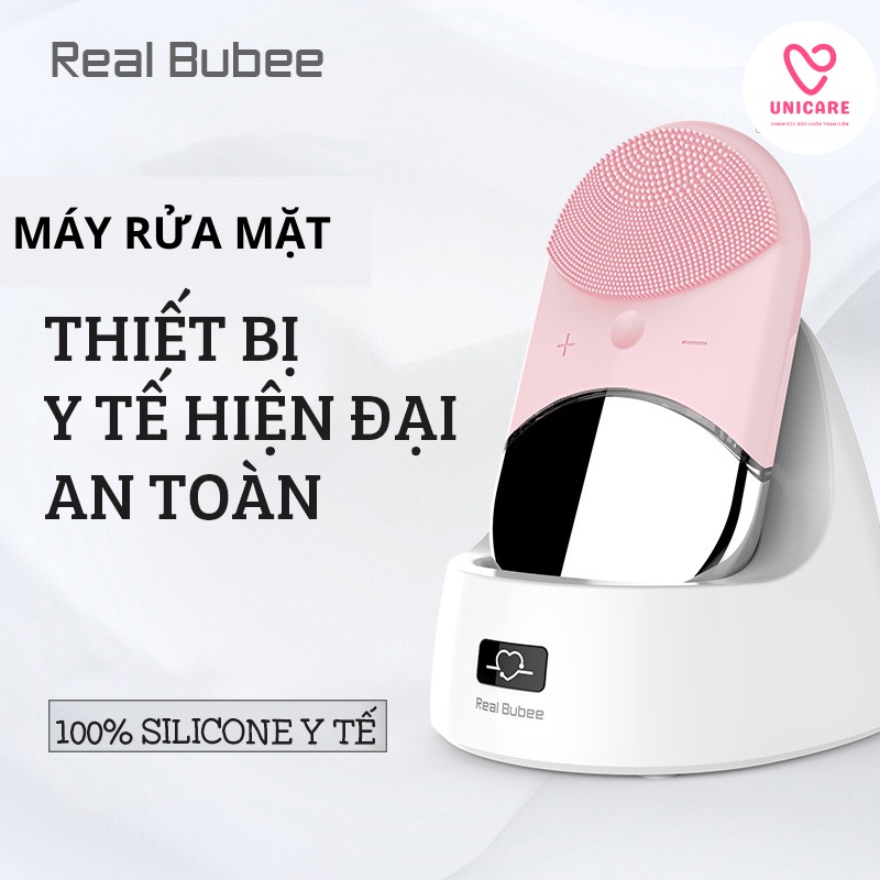 Máy rửa mặt REAL BUBEE tích hợp máy đẩy tinh chất cao cấp - Máy chăm sóc da mặt 2 trong 1 cực tiện lợi &amp; tiết kiệm