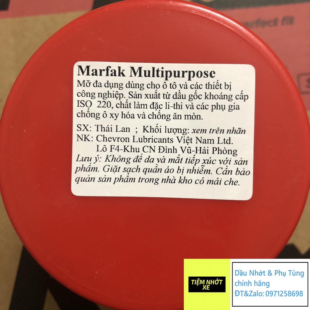 [ CHÍNH HÃNG ] Mỡ bôi trơn đa năng Caltex Marfak Multipurpose NLGI 3