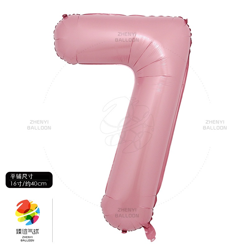 Bong Bóng Lá Nhôm Hình Số 0-9 16 inch Dùng Trang Trí Tiệc Sinh Nhật / Đám Cưới