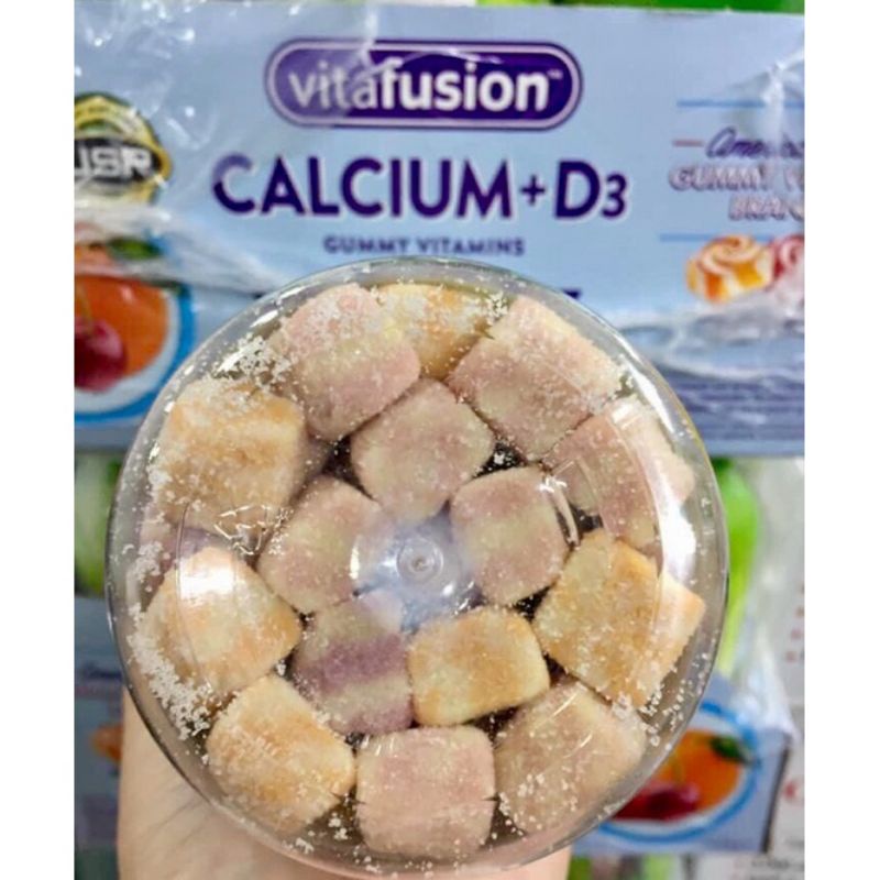 [Date 10/23] Kẹo dẻo bổ sung canxi Vitafusion Calcium + D3 100v