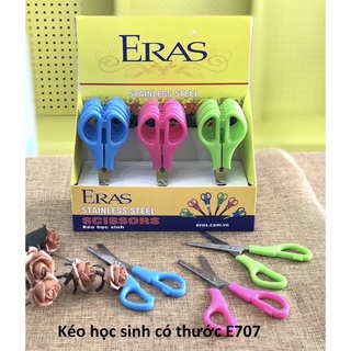 Kéo học sinh có thước chính hãng Eras E707