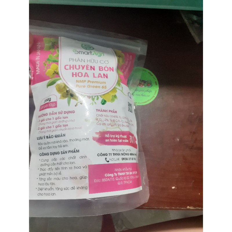 [ Gói Dùng Thử] Phân Hữu Cơ Chuyên Cho Lan, Hồng, Cung Cấp Dinh Dưỡng Thúc Ra Hoa, Phát Triển Rễ Túi Lưới 10g