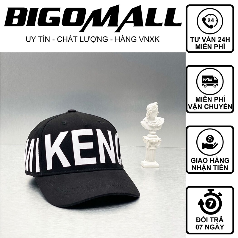 Mũ lưỡi trai MC Phản Quang Tráng Gương Chữ Màu BIGOMALL - Nón lưỡi trai chất vải kaki dày dặn