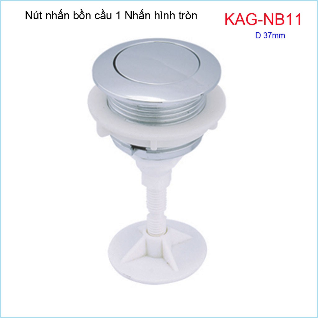 Nút nhấn xả bồn cầu, nút nhấn cầu xả 1 nhấn Kace KAG-NB11